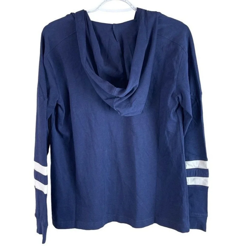 NHL Seattle Kraken Hoodie Kids Size M 8/10 Navy Blue Lace‎ Up Jersey Style